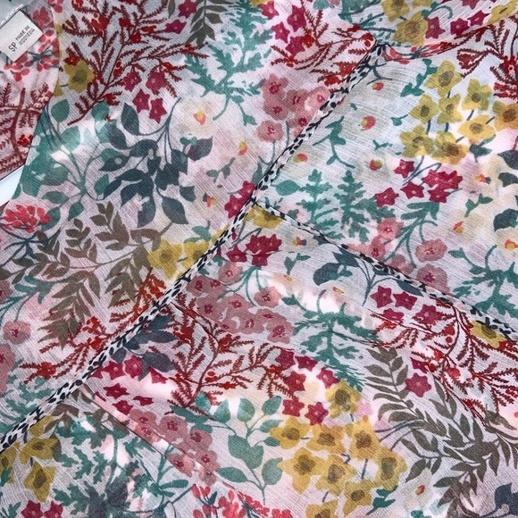 LOFT Floral Longsleeve Blouse Petites SP - Picture 6 of 8